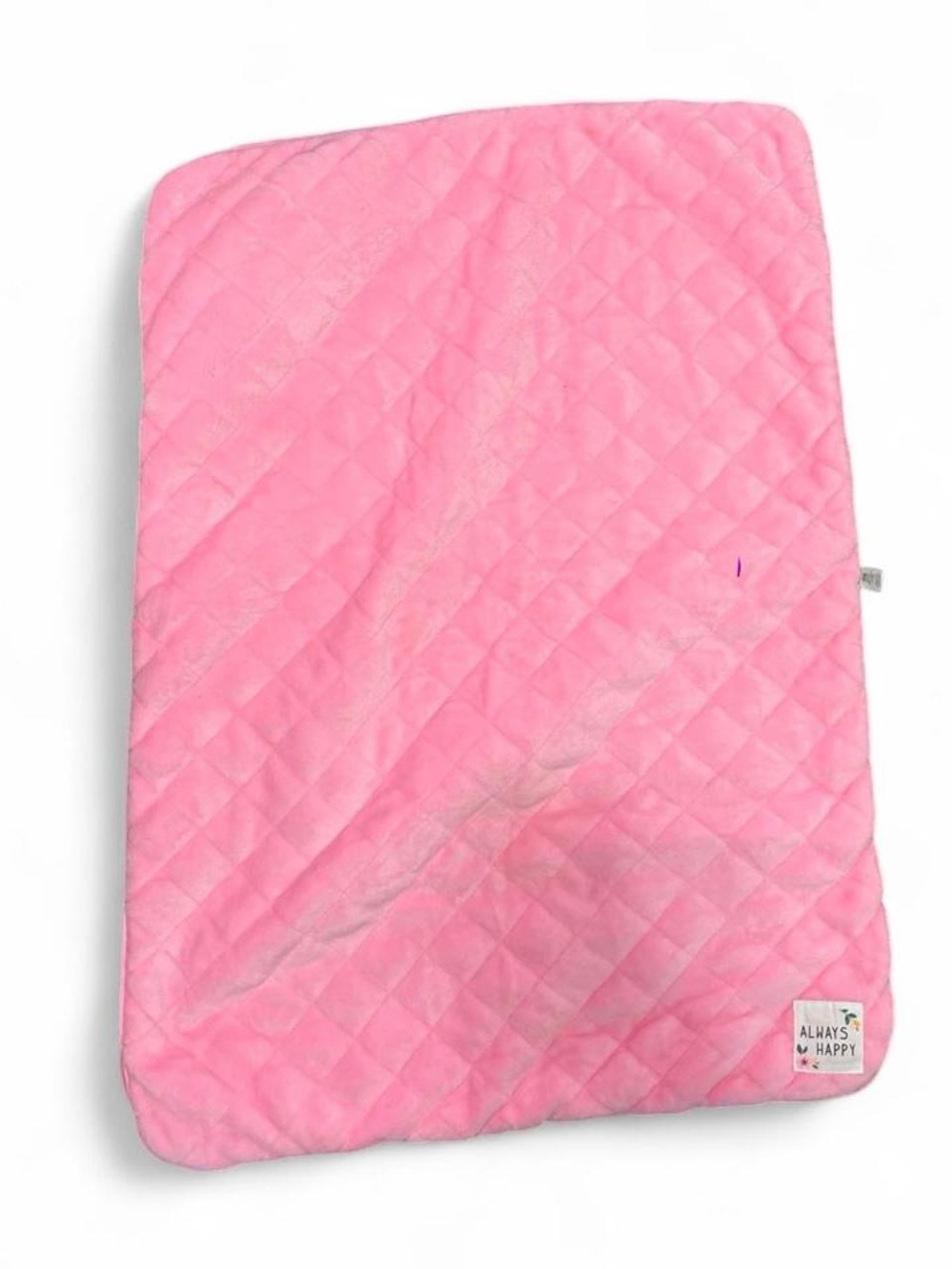 ✨Pink quilted blanket with diamond stitching✨